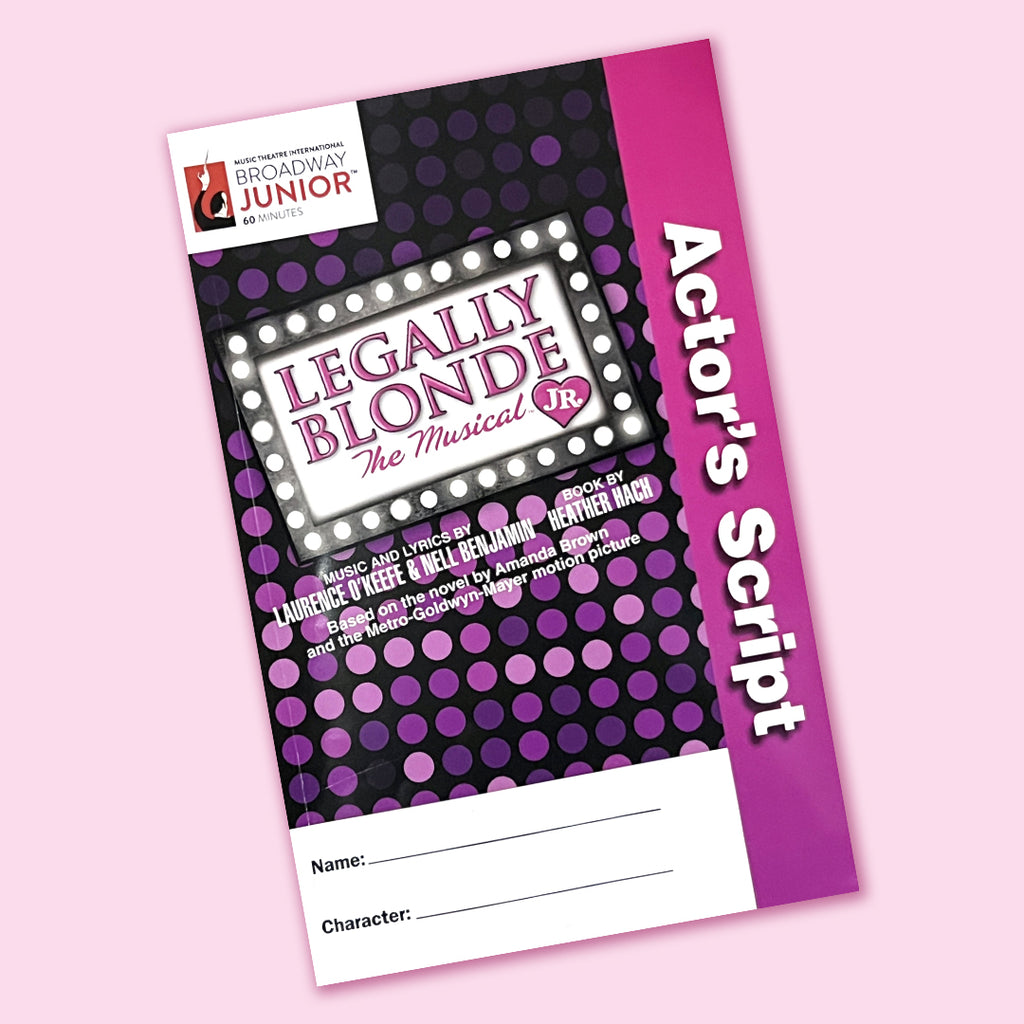 Script Covers Jr Legally Blonde Script Book – Sharpe Dancewear