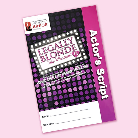 Legally Blonde Script Book