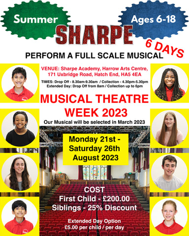 Musical Theatre Week - 21st-26th August 2023